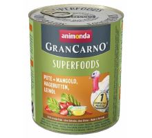 GRANCARNO Superfoods krůta,mangold,šípky,lněný olej 800 g pro psy
