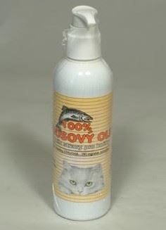 Vyřazeno Lososový olej 100% kočka 200ml