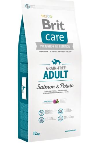 Brit Care Dog Grain-free Adult Salmon & Potato 2 balení 12kg