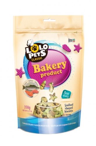 Sušenky KOSTIČKY MOŘSKÉ PLODY s lososem pro psy 350 g