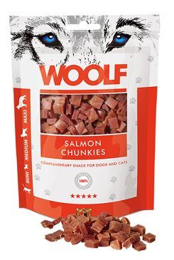 WOOLF pochoutka salmon chunkies 100g