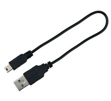 Svítící obojek USB S - M 30-40 cm / 25 mm červený