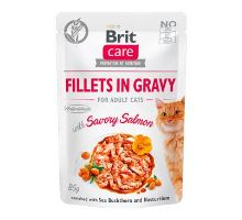 Brit Care Cat Fillets in Gravy Savory Salmon 85g