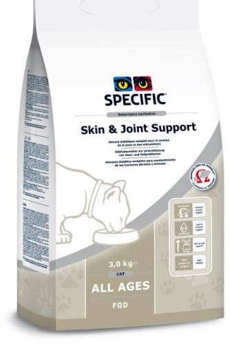 SPECIFIC FOD Skin Function Support 3 balení 2kg kočka