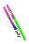 Vodítko nylon CLUB G 20mmx120cm fialovo-zelené FP 1ks