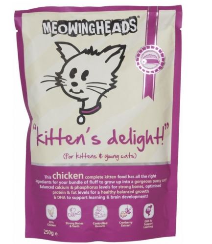MEOWING HEADS Kittens Delight 250g