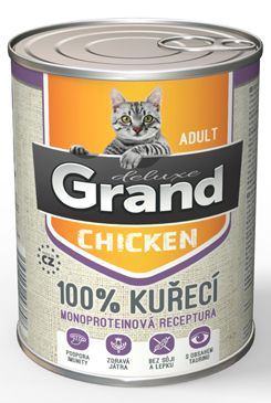 GRAND konz. deluxe kočka drůbeží 400g