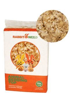 Hobliny podestýlka lis. hrubá TOP RabWeed 70l/1,5 kg