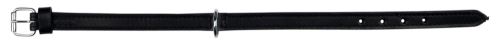 Obojek ACTIVE kožený (L-XL) 52-63 cm/30 mm, - černý