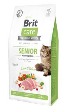 Brit Care Cat GF Senior Weight Control 2 balení 7kg