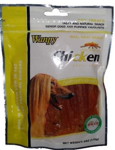 Wanpy Dog pochoutka Chicken Soft Strip 170g
