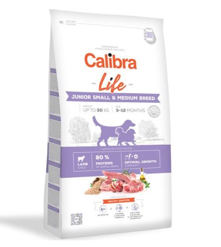 Calibra Dog Life Junior Small&Medium Breed Lamb 2 balení 12kg