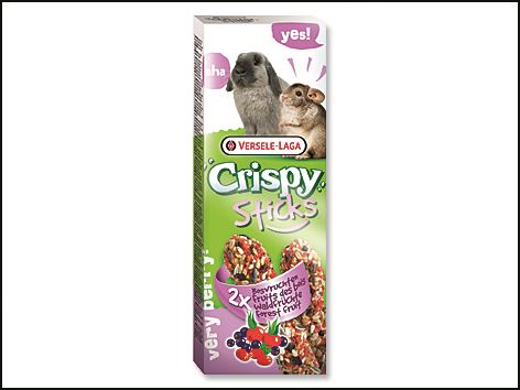 Tyčinky VERSELE-LAGA Crispy s lesním ovocem pro králíky a činčily 110g