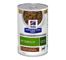 Hill's Can. PD Metabolic Weight Loss Chick&amp;Veg Kon354g