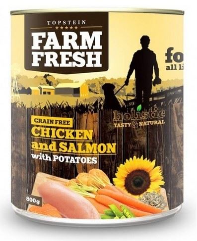 Nepoužívat Topstein Farm Fresh Chicken & Salmon with Potatoes 800g