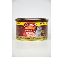 GRAND konzerva Superpremium kočka kuřecí 405g