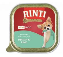 Rinti Dog Gold vanička jelen + hovězí 100g
