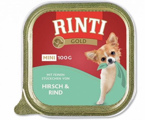 Rinti Dog Gold vanička jelen + hovězí 100g