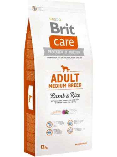 Brit Care Dog Adult Medium Breed Lamb & Rice 12kg