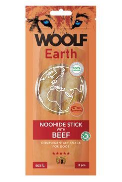 Woolf pochoutka Earth NOOHIDE L Sticks with Beef 85g