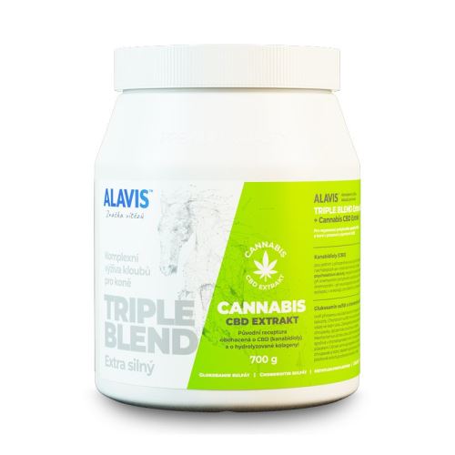 ALAVIS Triple Blend Extra silný + Cannabis CBD Extrakt 700g