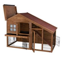 Natura dřevěný dům s výběhem pro králíky 151x107x80 cm