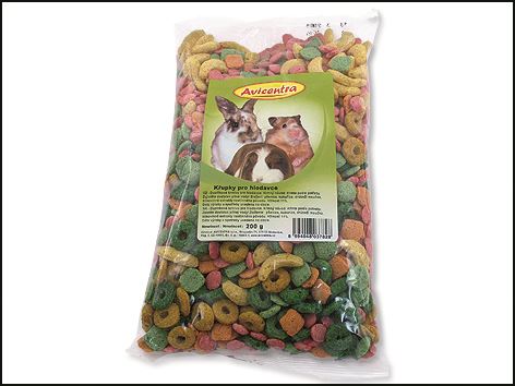 Křupky barevné pro hlodavce 200g