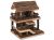 Domek SMALL ANIMAL Dvoupatrový dřevěný s kůrou 17 x 15 x 20 cm 1ks