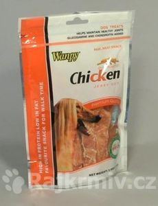 Wanpy Dog pochoutka Jerky Chicken CUT 100g