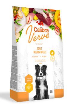 Calibra Dog Verve GF Adult Medium Chicken&Duck 2 balení 12kg