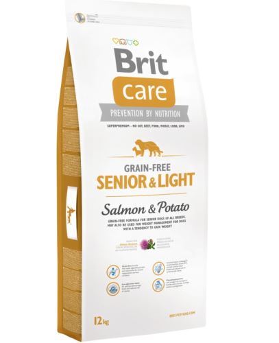 Brit Care Dog Grain-free Senior Salmon & Potato 2 balení 12kg
