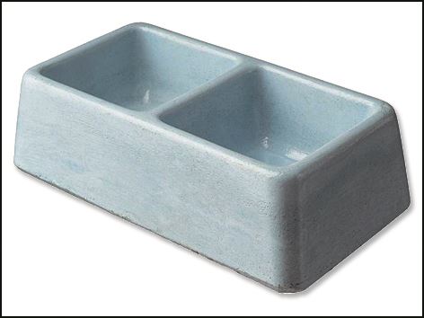 Dvojmiska betonová 2 x 0,3 l 1ks 1 KS