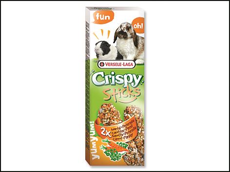 Tyčinky VERSELE-LAGA Crispy s mrkví a petrželkou pro králíky a morčata 110g