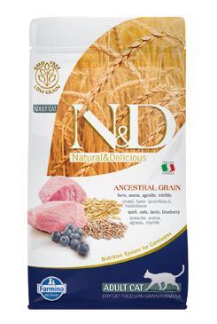 N&D Low Grain CAT Adult Lamb & Blueberry 1,5kg