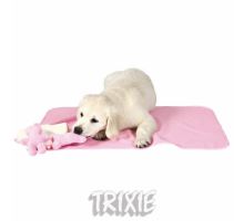 Sada pro štěňata - deka se dvěma hračkami růžová