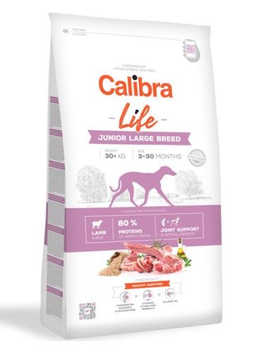 Calibra Dog Life Junior Large Breed Lamb 2 balení 12kg