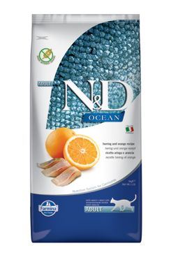 N&D OCEAN CAT GF Adult Herring & Orange 10kg