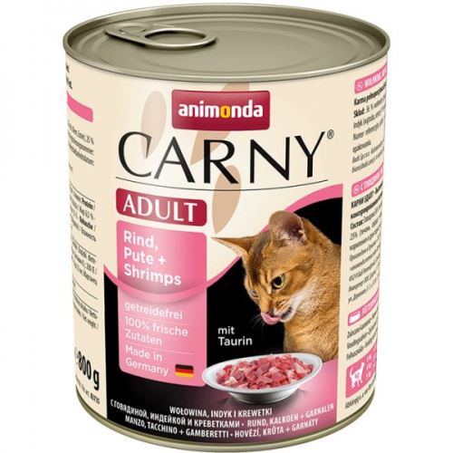 ANIMONDA konzerva CARNY Adult - hovězí, krůta, ráčci 800g