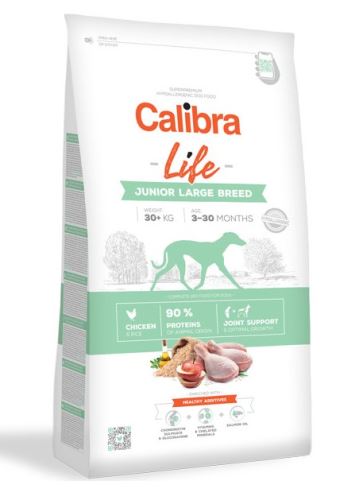 Calibra Dog Life Junior Large Breed Chicken 2 balení 12kg