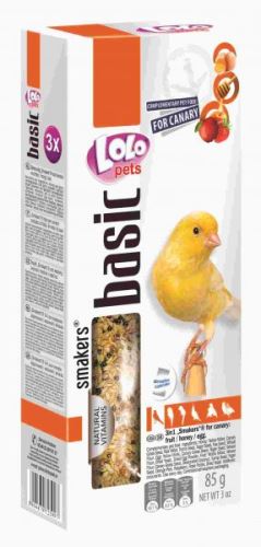LOLO SMAKERS MIX 3 klasy mix (ovoce,med,vejce) kanár 85g