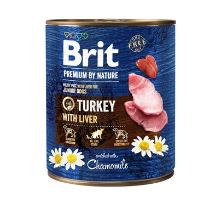 Brit Premium Dog by Nature konz Turkey &amp; Liver 800g
