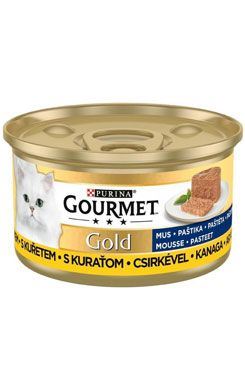 Gourmet Gold konzerva kočka jemná paštika kuře,játra 85g
