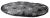 Oválný polštář GINO šedý s packami 105x75cm