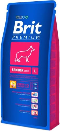 Brit Premium Dog Senior L 15kg krmivo pro psy