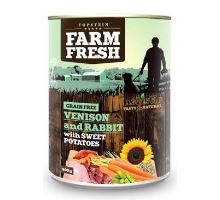 Farm Fresh Dog Venision&amp;Rabit+Sweet Potatoes konz 800g