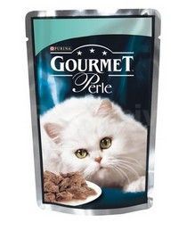Gourmet Perle kapsa kočka se pstruhem a špenátem 85g