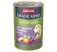 GRANCARNO Superfoods jehněčí,amarant,brusinky,los.olej 400 g pro psy