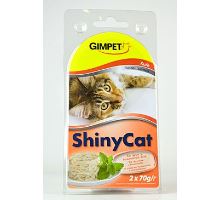 Gimpet kočka konzerva ShinyCat kuře 2x70g