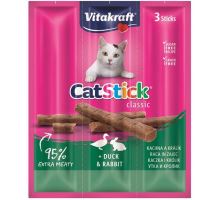 Vitakraft Stick mini cat kachna + králík 3 ks