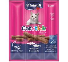 Vitakraft Stick mini cat - treska 18g, 3 ks